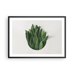 Pôster com moldura preta - Curiosidade indomável - 70x50 cm