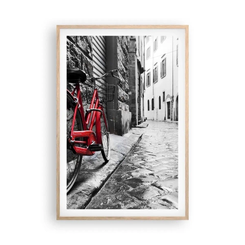 Pôster com moldura de carvalho claro - A verdadeira beleza não envelhece - 61x91 cm