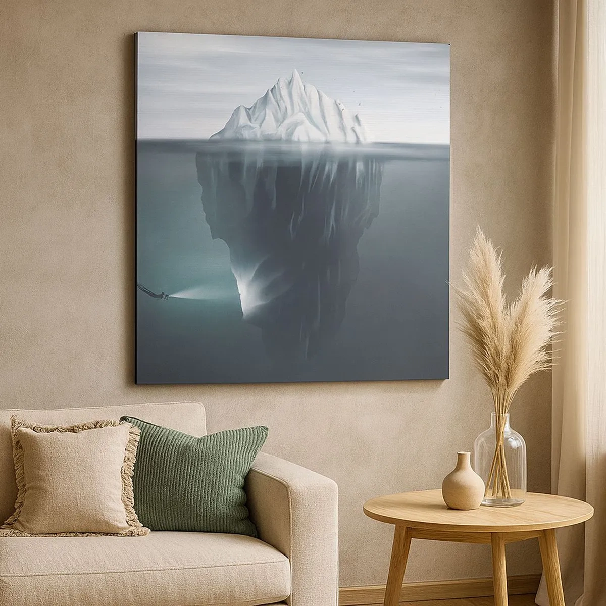 Quadro em tela - Mistério subaquático - 30x30 cm