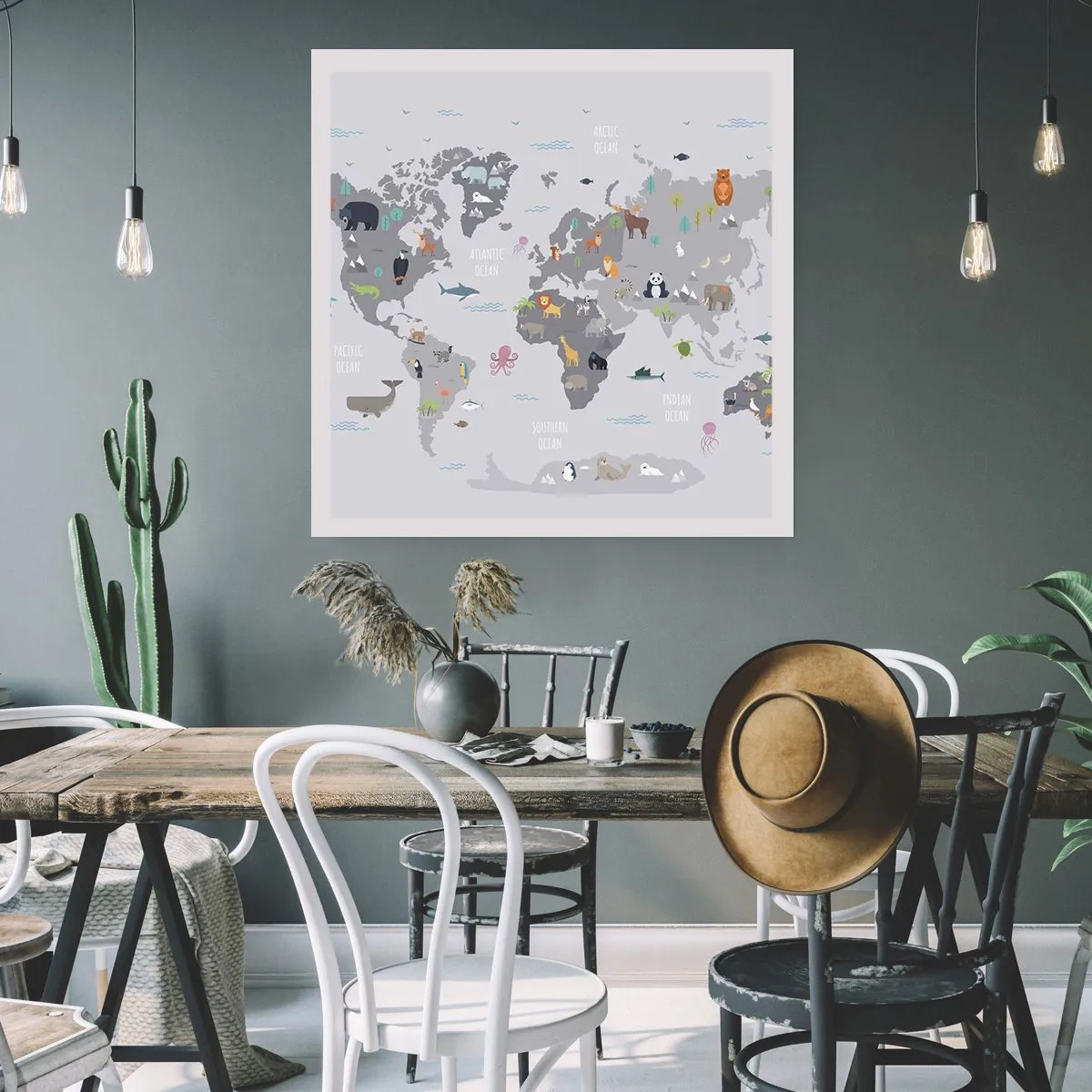 Pôster - Diga-me de onde é... - 50x50 cm