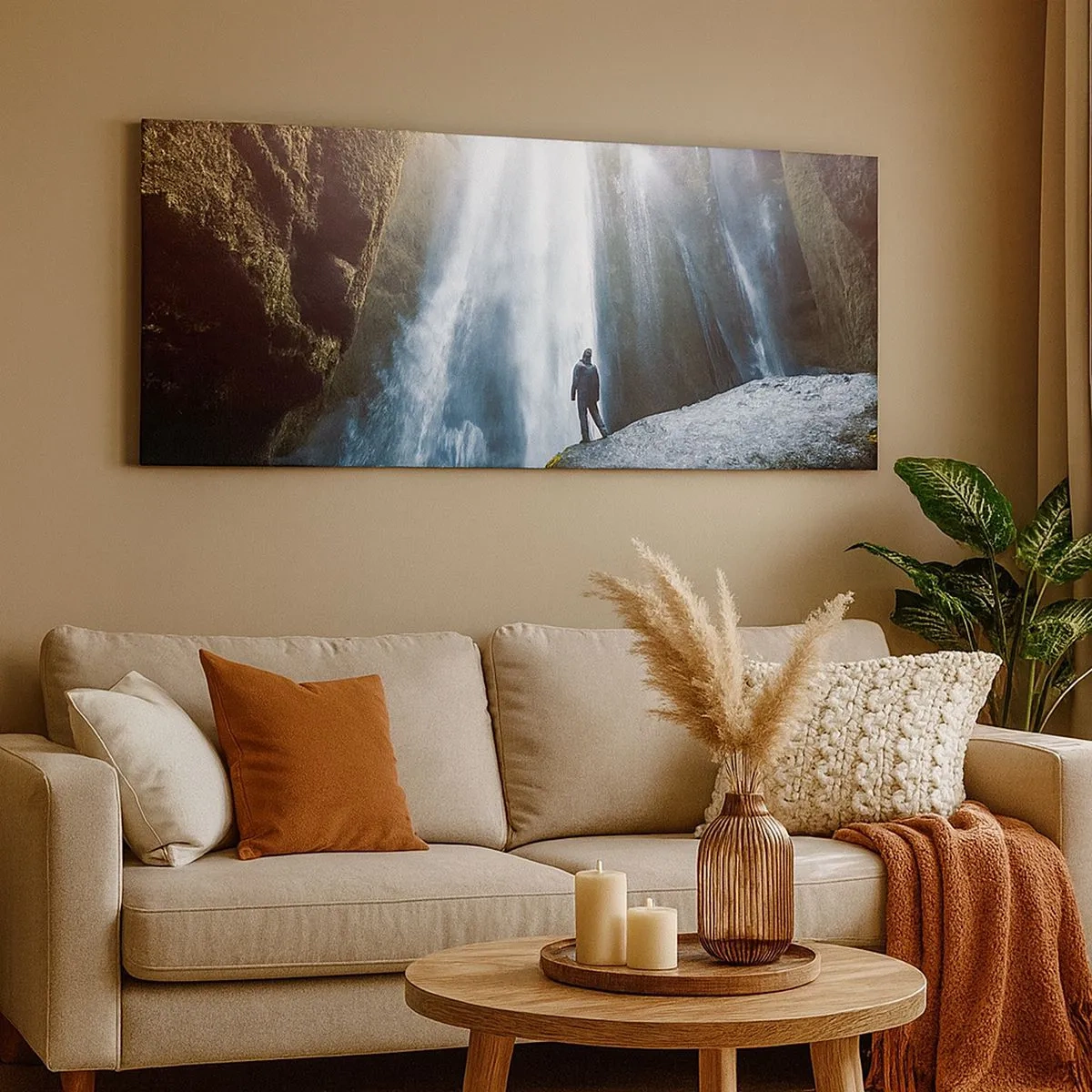 Quadro em tela - Restabelecimento das proporções - 100x40 cm