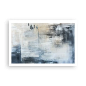 Pôster - Atrás da cortina azul - 91x61 cm