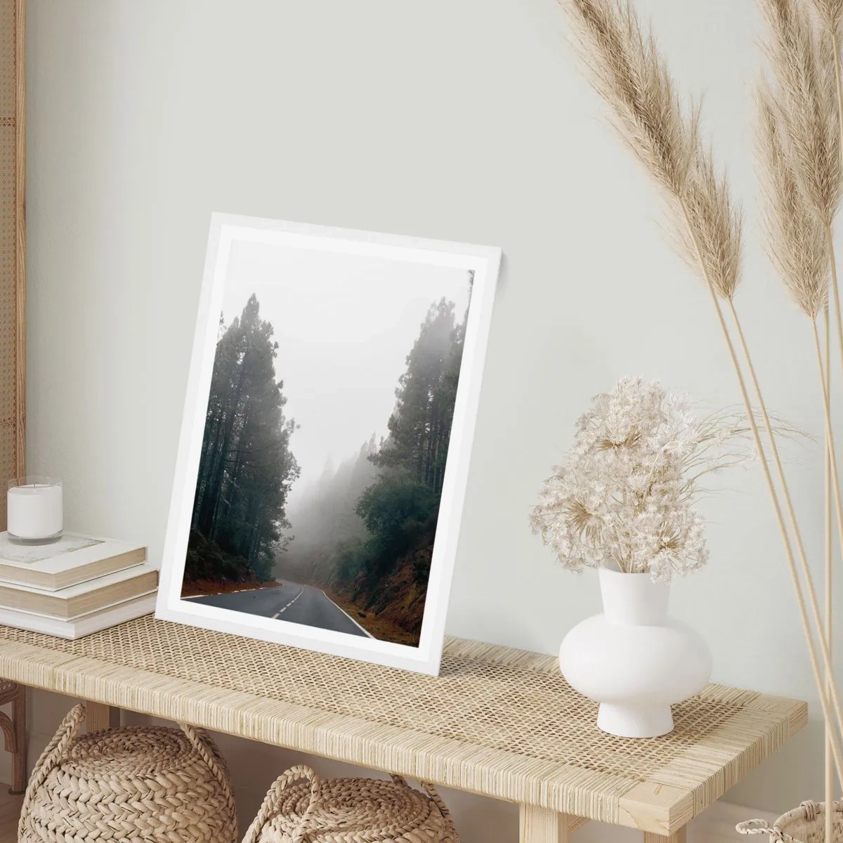 Pôster em moldura branca - O conto da floresta mágica - 30x40 cm