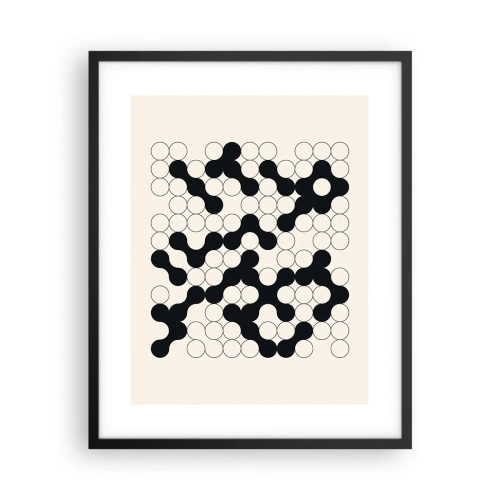 Pôster com moldura preta - Jogo chinês – variação - 40x50 cm