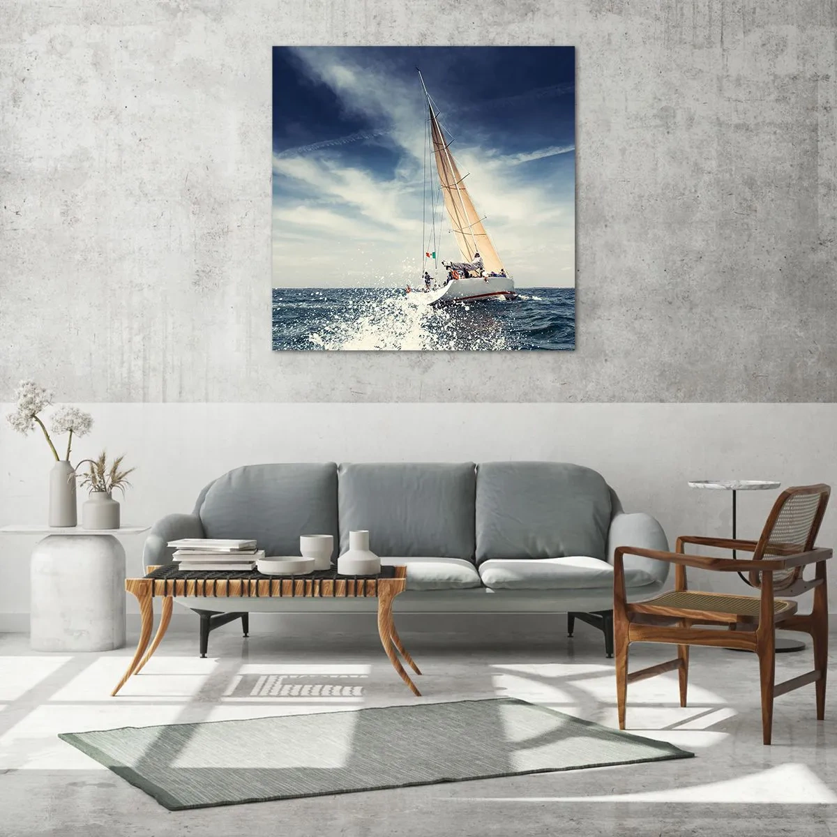 Quadro em vidro - Não nos alcançarão! - 50x50 cm