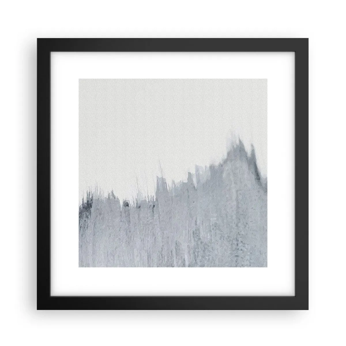 Pôster com moldura preta - Um registo misterioso - 30x30 cm