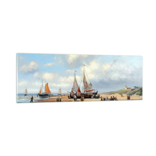 Quadro em vidro - Pós-caça bem-sucedida - 90x30 cm