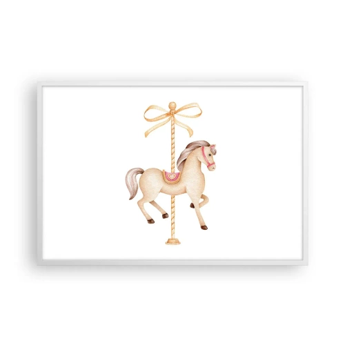 Pôster em moldura branca - Um trote gracioso - 91x61 cm