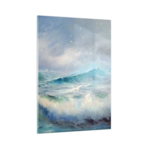 Quadro em vidro - O vento uivava triunfalmente… - 50x70 cm