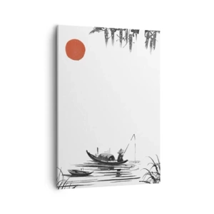 Quadro em tela - Tarde asiática - 50x70 cm