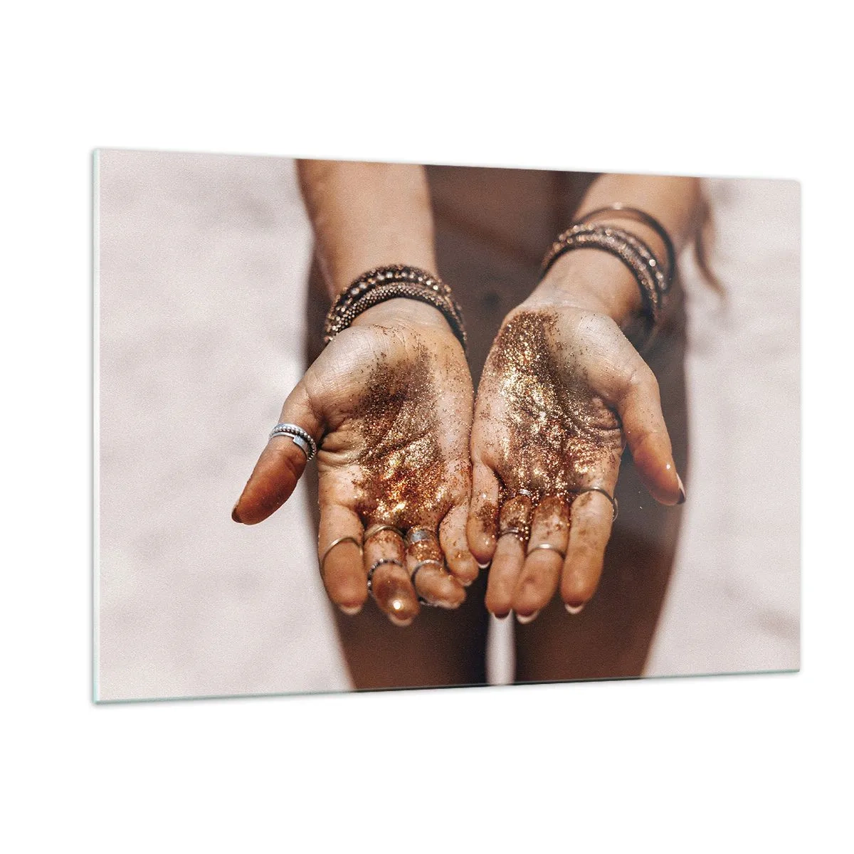 Quadro em vidro - Um presente para si - 120x80 cm