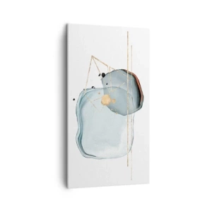 Quadro em tela - Um estudo sobre gotas - 45x80 cm