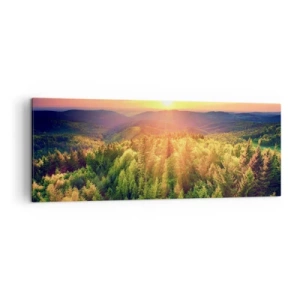 Quadro em tela - Picos e cumes - 140x50 cm