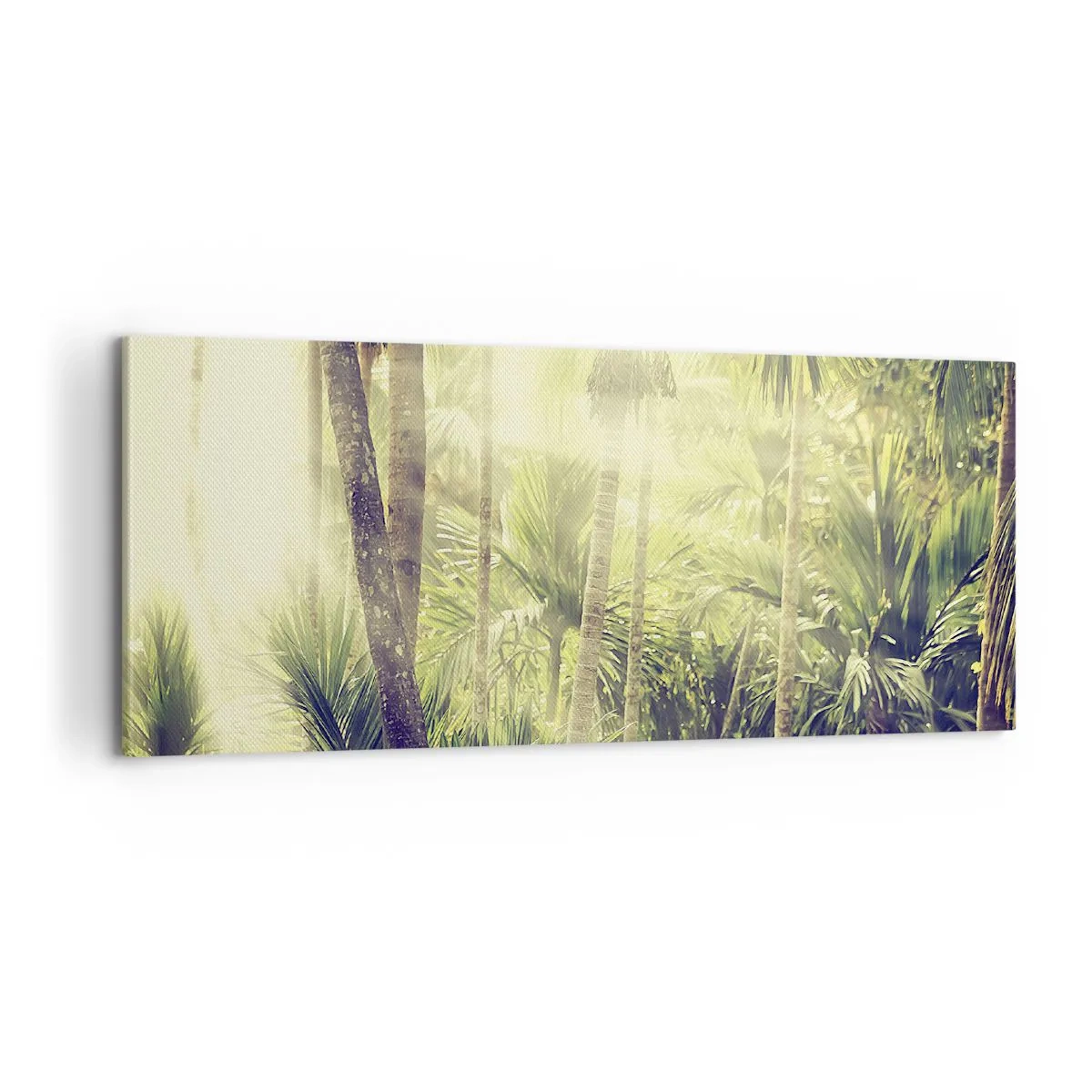 Quadro em tela - No calor verde - 100x40 cm