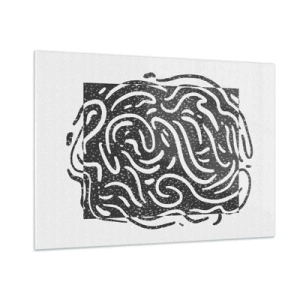 Quadro em vidro - Resumo: dança da alegria - 100x70 cm