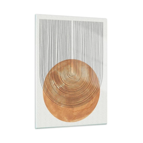 Quadro em vidro - Composição solar - 50x70 cm