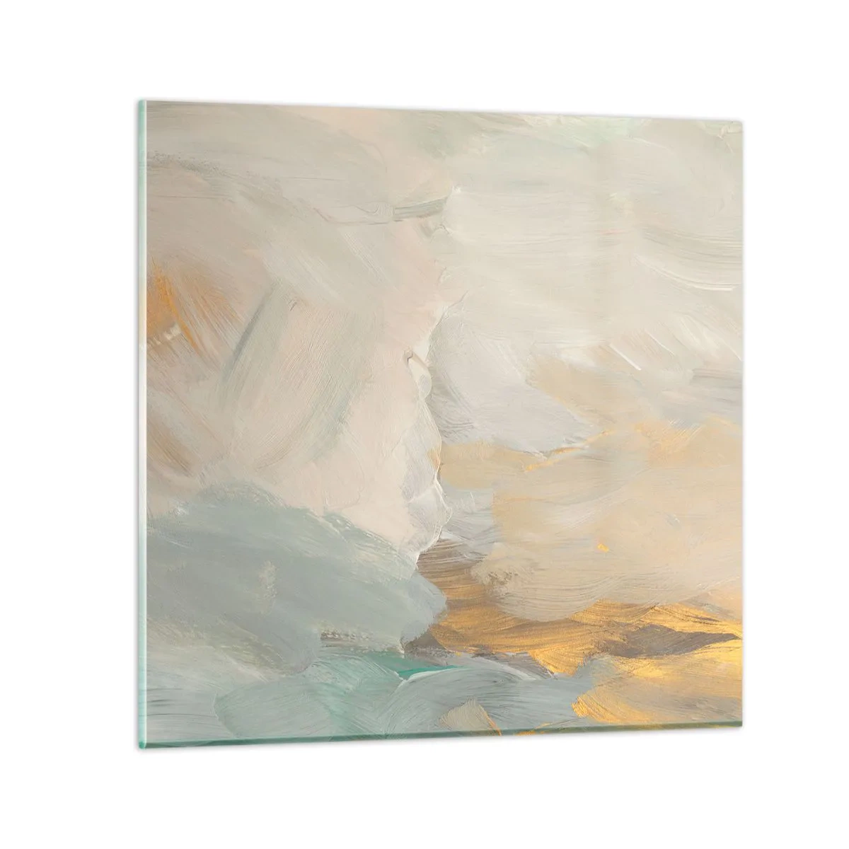 Quadro em vidro - Abstração – a terra da gentileza - 40x40 cm