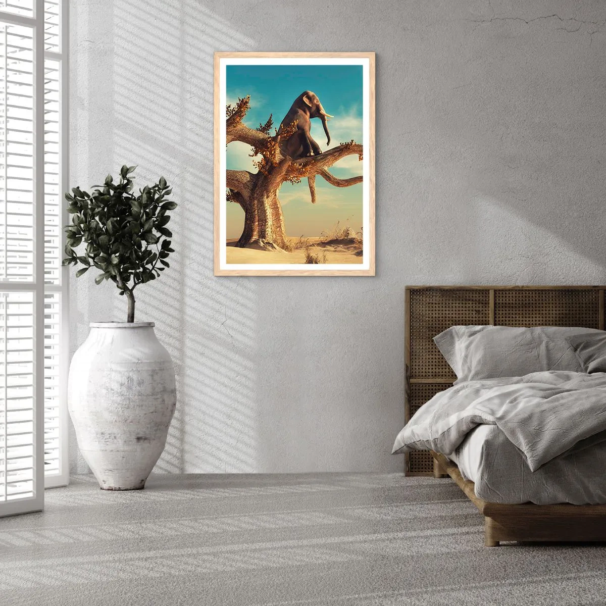 Pôster com moldura de carvalho claro - Um novo ponto de vista - 61x91 cm