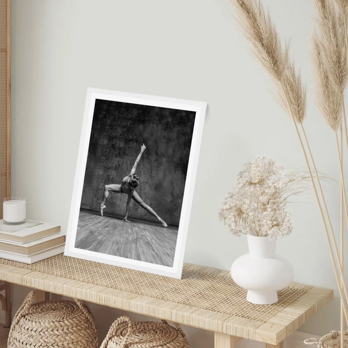 Pôster em moldura branca - O equilíbrio ideal - 61x91 cm
