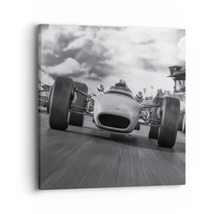 Quadro em tela - O ronco do motor - 40x40 cm