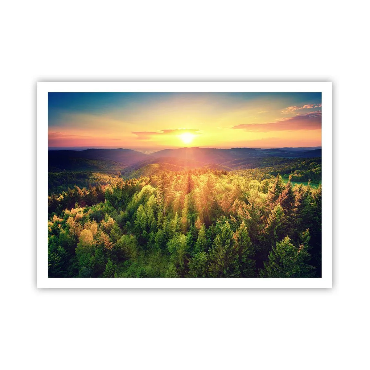 Pôster - Picos e cumes - 100x70 cm
