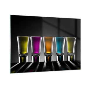 Quadro em vidro - Tons da alegria - 100x70 cm