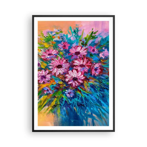 Pôster com moldura preta - A energia da vida - 70x100 cm