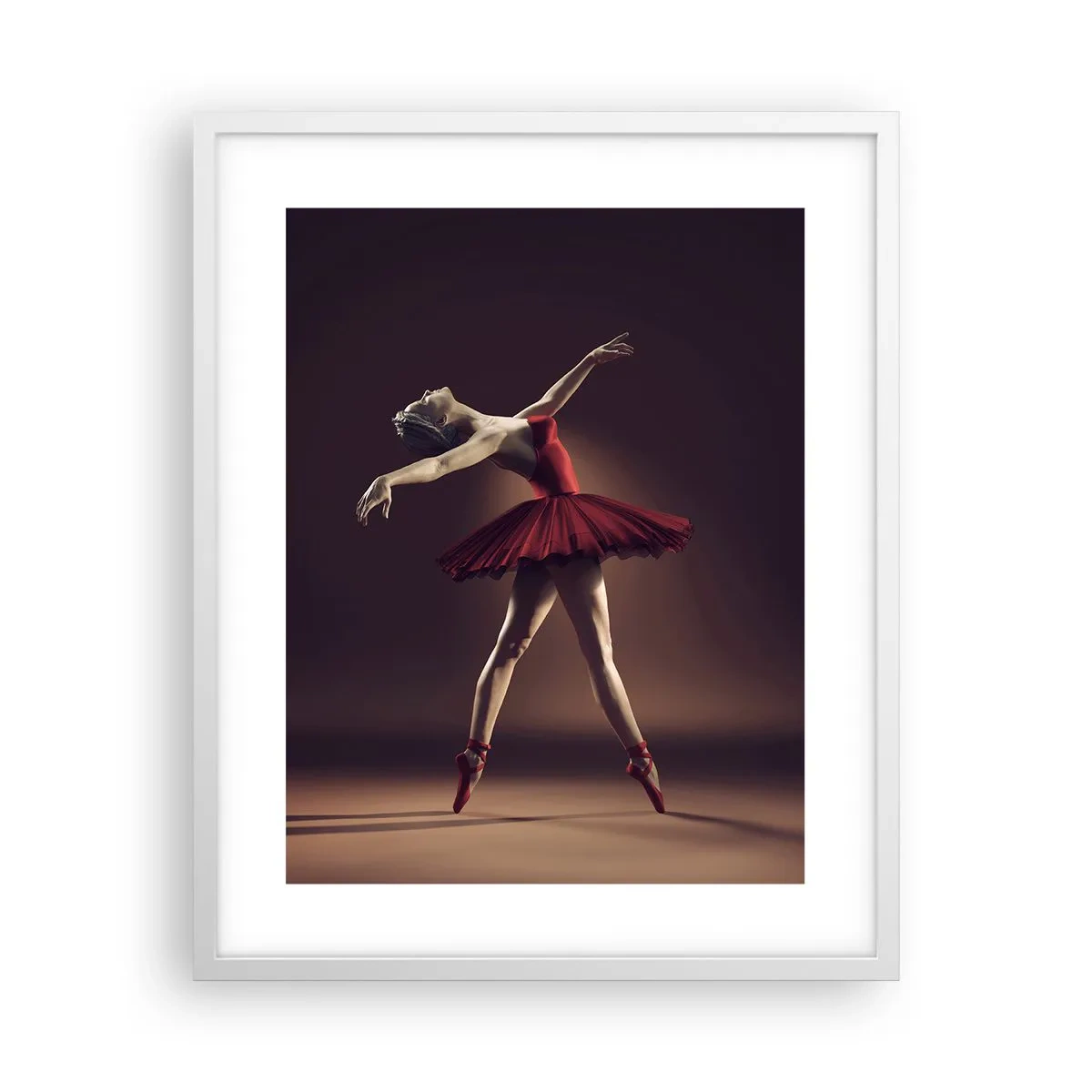 Pôster em moldura branca - Prima ballerina - 40x50 cm
