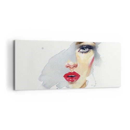 Quadro em tela - Reflexão numa gota de água - 100x40 cm