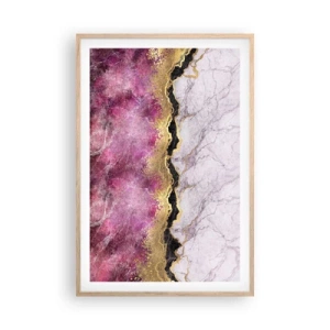 Pôster com moldura de carvalho claro - Na fronteira - 61x91 cm