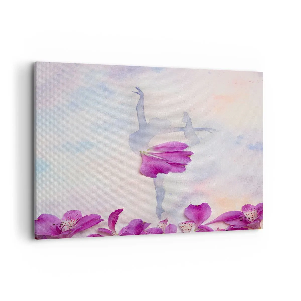 Quadro em tela - Delicada como uma flor - 120x80 cm