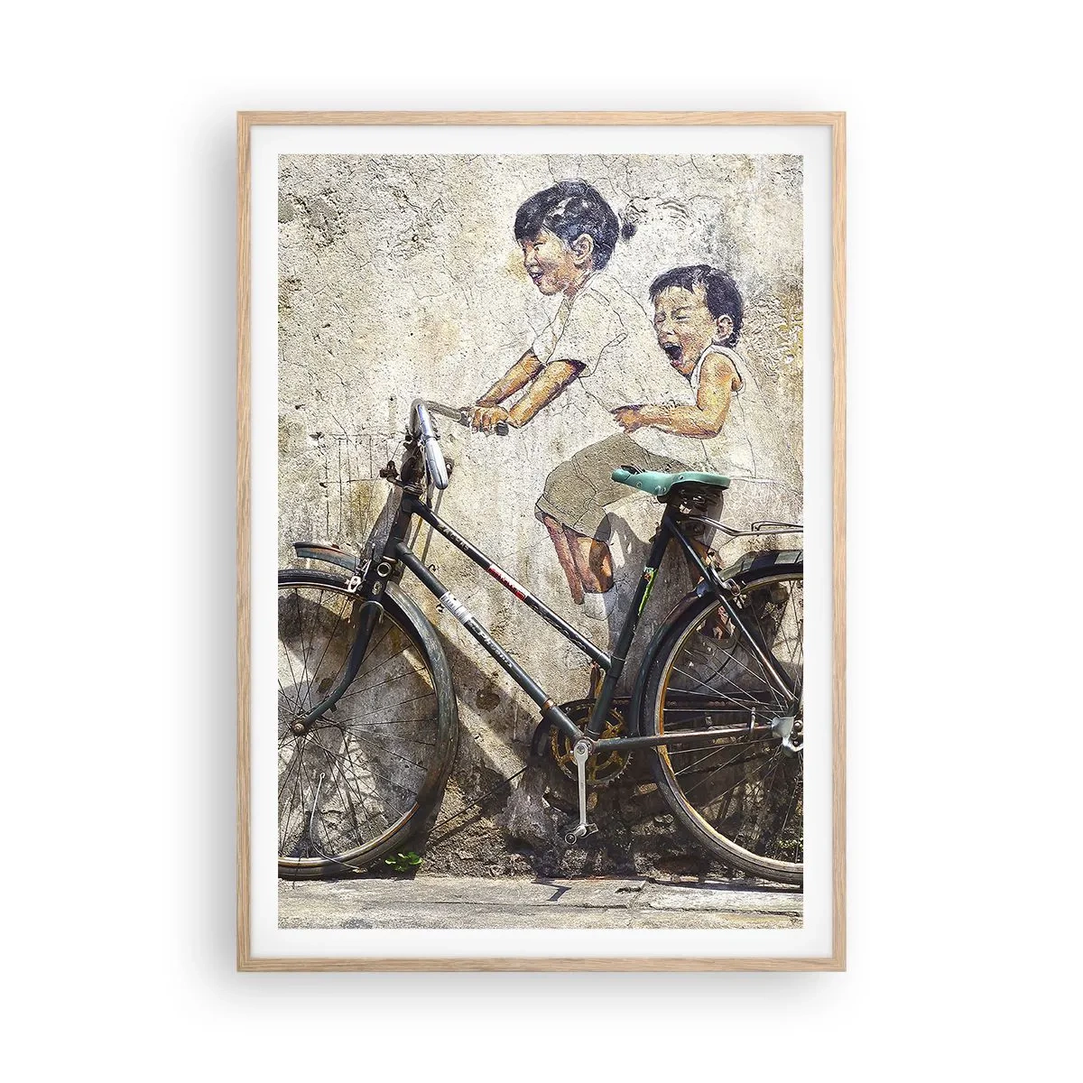 Pôster com moldura de carvalho claro - Verdadeiro ou falso? - 70x100 cm