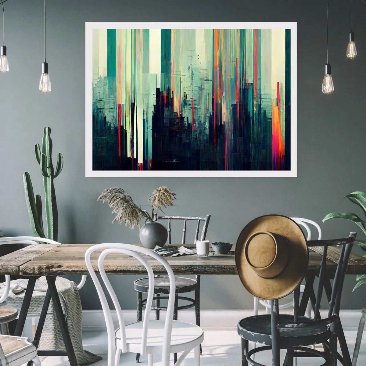 Pôster - Cidade futurista - 50x40 cm