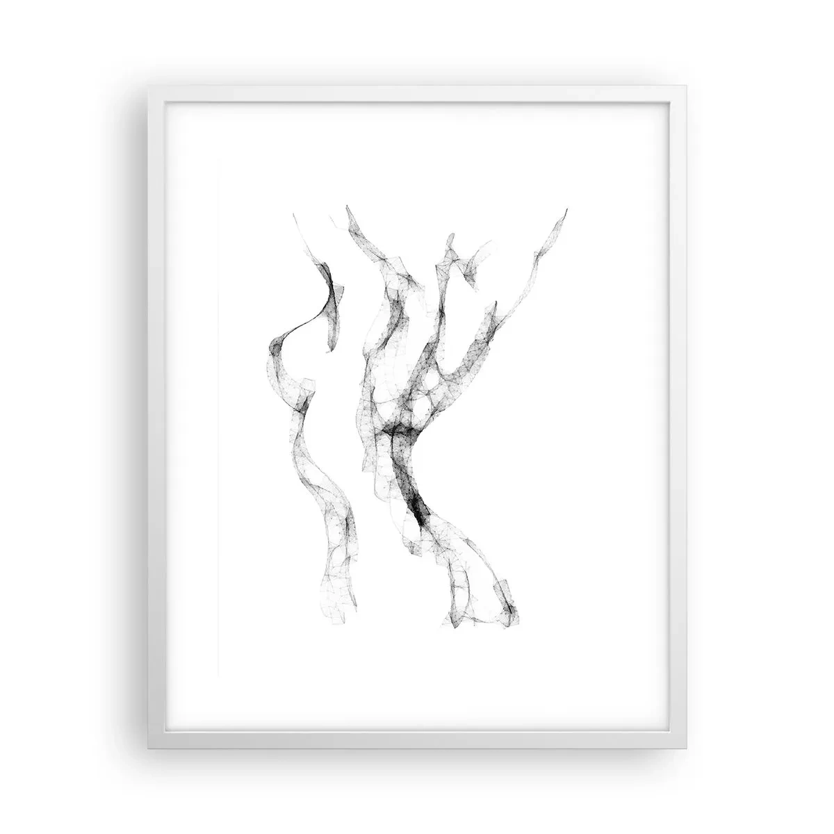 Pôster em moldura branca - Bonita e forte - 40x50 cm