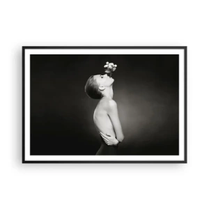 Pôster com moldura preta - Elegância excêntrica - 100x70 cm