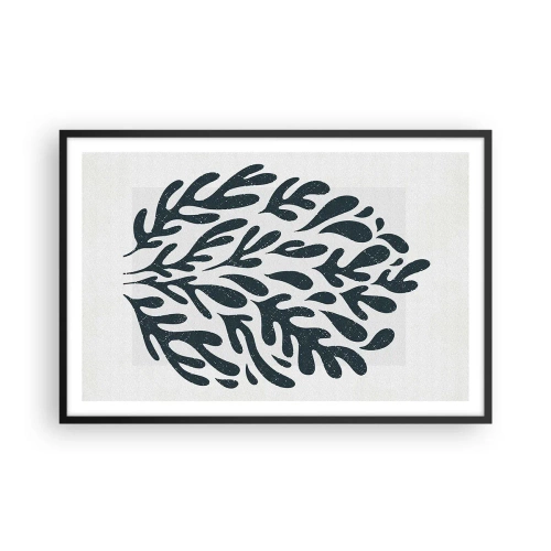 Pôster com moldura preta - Formas da natureza - 91x61 cm