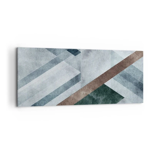 Quadro em tela - Elegância sofisticada da geometria - 100x40 cm