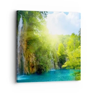 Quadro em tela - Deve ser o Éden - 40x40 cm