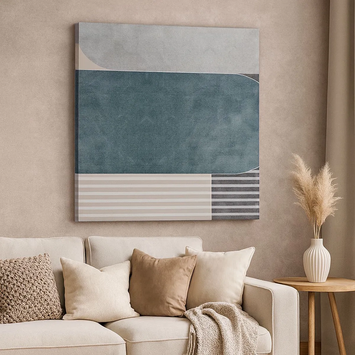 Quadro em tela - Composição ao nível - 30x30 cm