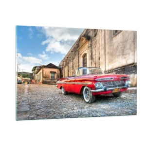 Quadro em vidro - Emoções cubanas - 120x80 cm