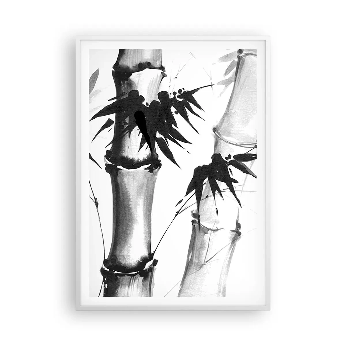 Pôster em moldura branca - Foco no Oriente - 70x100 cm