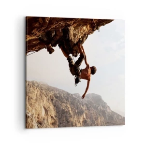 Quadro em tela - O mundo encolhido num punhado de rochas - 60x60 cm