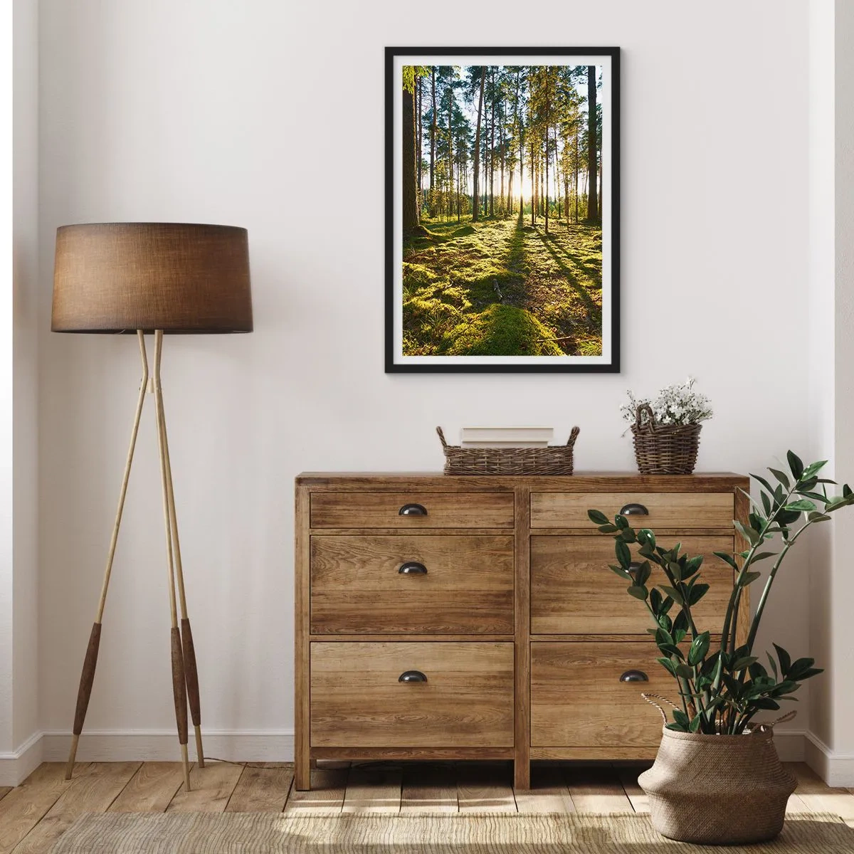 Pôster com moldura preta - ...Além das sete florestas - 70x100 cm