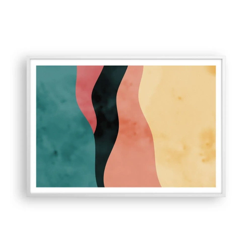 Pôster em moldura branca - Incompatibilidade compatível - 100x70 cm