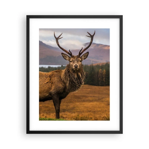 Pôster com moldura preta - A majestade da natureza - 40x50 cm