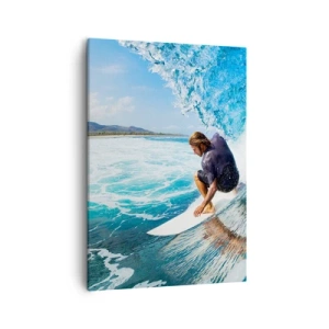 Quadro em tela - Dançando com as ondas - 50x70 cm
