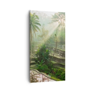 Quadro em tela - Crescer ao sol - 55x100 cm