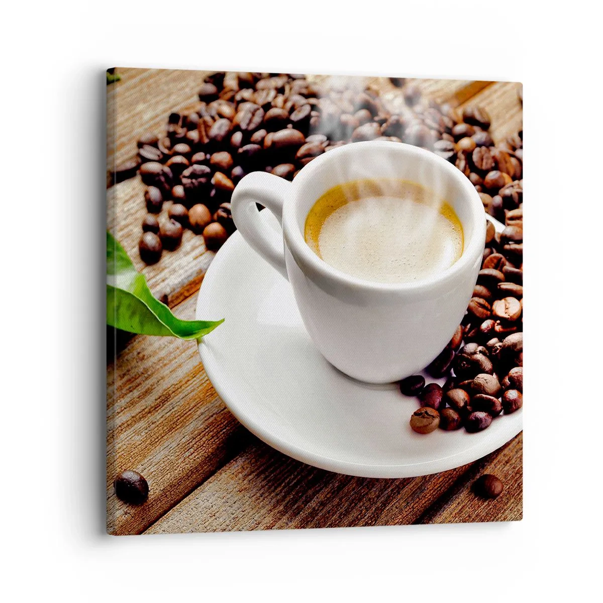 Quadro em tela - Pausa para um café - 30x30 cm