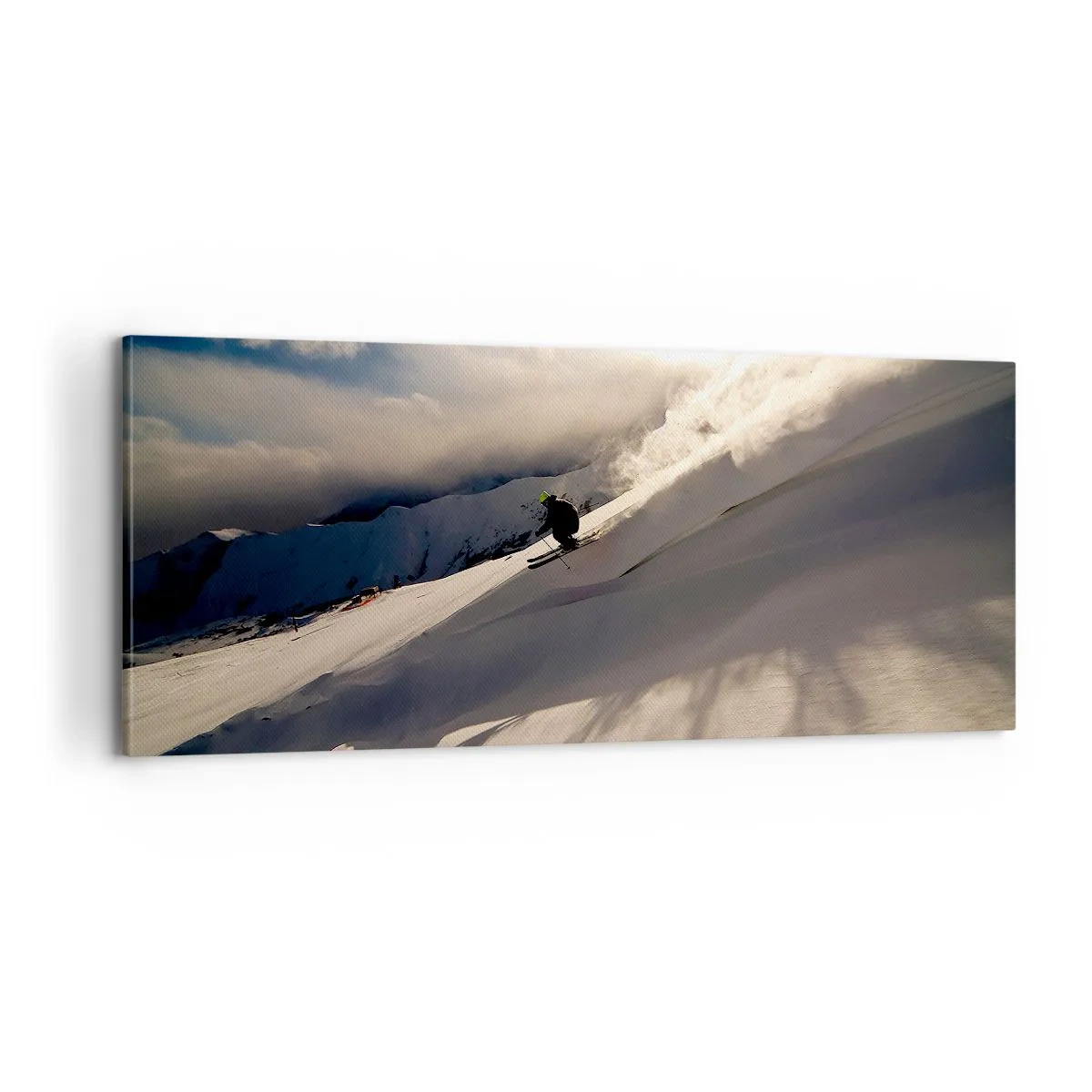 Quadro em tela - O desafio das montanhas - 100x40 cm
