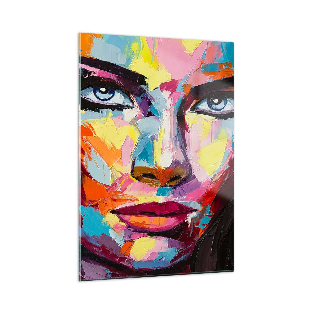 Quadro em vidro - A alma também é colorida - 50x70 cm